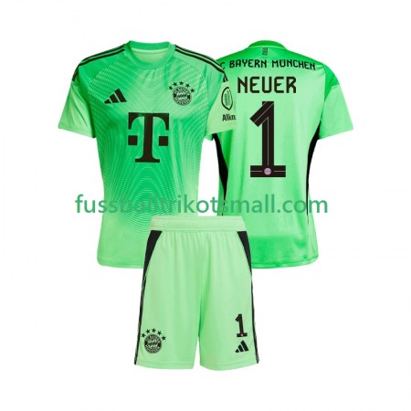 Fußballtrikots Bayern München Manuel Neuer 1 Torwart Kinder 2025-2026 Kurzarm Heimtrikotsatz kaufen